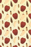 Notebook: 150 Thin-Lined Pages, Great for Students, Teachers, Professors, Dreamers, and Anyone Who Writes, Autumnal Apples and Acorns Pattern Cover 1692653334 Book Cover