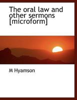 The Oral Law and Other Sermons 1110302541 Book Cover