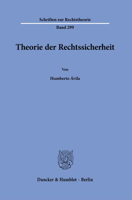 Theorie Der Rechtssicherheit 3428184696 Book Cover
