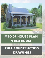 Modern tiny house plan with 1 Bedroom & 1 bath room with 586 square feet: Full Construction Drawing B0B2HYLN6F Book Cover
