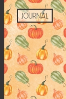 Journal: Fall Pumpkin Lined 120 Page Journal (6x 9) 1704228182 Book Cover