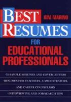 Best Resumes for Educational Professionals 0471311448 Book Cover