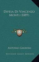 Difesa Di Vincenzo Monti (1889) 1274119804 Book Cover