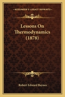 Lessons On Thermodynamics 1120636205 Book Cover