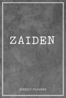 Zaiden Weekly Planner: Appointment Undated Custom Name Personalized Personal Business Planners To Do List Organizer Logbook Notes & Journal School Supplies Gift Grey Loft Cement Wall Art 1660985498 Book Cover