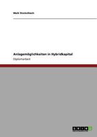 Anlagem�glichkeiten in Hybridkapital 3640708466 Book Cover