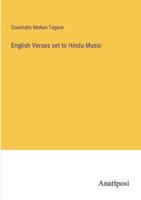 English Verses set to Hindu Music 3382825848 Book Cover