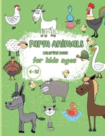 Farm Animals Coloring Book For kids Ages 4-10: 40 Adorable Farm Animals Designs Cows, Chickens, Ducks and more! to Color for Kids Ages 4-8-10 Illustrations For Kids Coloring Who Love Farm And Animals B09SP6GLV5 Book Cover