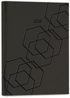 High Note 2019 Geometric in Charcoal Weekly Planner 18-Month Engagement Calendar Academic Organizer 1531905722 Book Cover