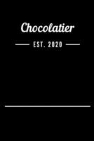 Chocolatier EST. 2020: Blank Lined Notebook Journal 1693412411 Book Cover