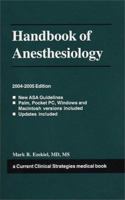 Handbook of Anesthesiology 2008-2009 188152826X Book Cover