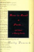 How to Read a Poem...: and Start a Poetry Circle 1573227854 Book Cover