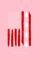 Journal: Dot Grid Journal - America Flag Christmas Tree Snow Flake Cool Christmas Gift - Pink Dotted Diary, Planner, Gratitude, Writing, Travel, Goal, Bullet Notebook 1705970966 Book Cover