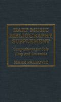 Harp Music Bibliography Supplement 081084124X Book Cover