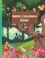 Birds Coloring Book: Fun with Feathers B0CLY3K4JW Book Cover