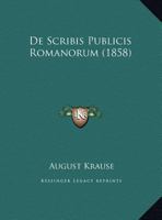 de Scribis Publicis Romanorum 1160411220 Book Cover