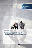 Performance Effects of Corporate Governance Code 3639717902 Book Cover