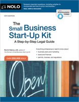 Small Business Start-Up Kit, The: A Step-by-Step Legal Guide 1413329438 Book Cover