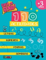 Crea un Genio! 110 Actividades: Cuaderno de Preescolar para Aprender Letras Numeros Formas y Sombras.Cuaderno de Repaso para Preescolar (Spanish Edition) B0892DHLHS Book Cover