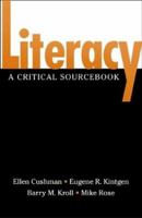 Literacy: A Critical Sourcebook 0312250428 Book Cover