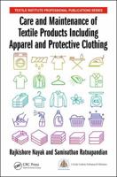 Care and Maintenance of Textile Products Including Apparel and Protective Clothing 1138566756 Book Cover