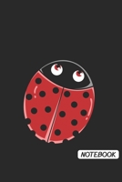 Notebook: DIN A5 Marienkäfer Notizheft liniert | 120 Seiten liniertes Marienkäfer Notizbuch für Notizen in Schule, Universität, Arbeit oder zuhause. | Eine tolles Geschenk für Ihre Liebsten. 1672391881 Book Cover