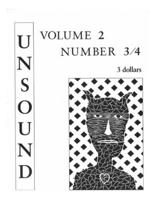 Unsound: Volume Two, Number Three/Four B0CKTQX11Z Book Cover