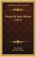 Poems By John Milton 1164908367 Book Cover