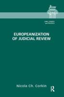 Europeanization of Judicial Review 1138287369 Book Cover