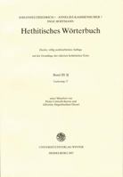 Hethitisches Worterbuch: Band III/1: H/Ha Bis Haz 3825343677 Book Cover