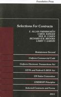 Selections for Contracts: Uniform Commercial Code, Restatement Second, 2011 1599417073 Book Cover