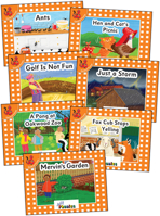 Jolly Phonics Orange Level Readers Complete Set: In Print Letters (American English Edition) 1844145891 Book Cover