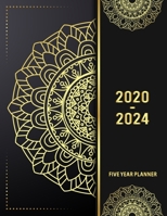 5 Year Planner 2020 - 2024: Lucky Flower 5 Year Planner Calendar Book 2020-2024 Size 8.5 x 11 Inch 170195351X Book Cover