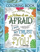 Coloring Book: Color The Words of Jesus - Christian Scripture Bible Verse For Calm & Good Vibes With Over 80 Tropical Themed Single Sided Designs. (Bible Verse Coloring) 1674213670 Book Cover