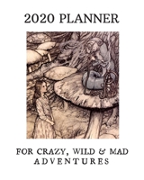 2020 Planner: For Crazy, Wild & Mad Adventures: Monthly & Weekly Planner: Perfect Gift For Travelers, Bookworms, Lovers Of Classic Literature [Alice in Wonderland] 1697481140 Book Cover