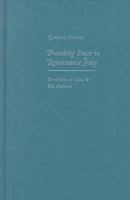 Preaching Peace in Renaissance Italy: Bernardino of Siena and His Audience 0813209609 Book Cover