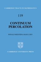 Continuum Percolation 0521062500 Book Cover