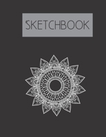 Sketchbook: Sunflower Mandala 200 Page Sketchbook: Artist Edition (8.5x11) 1673553443 Book Cover