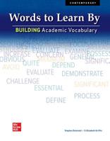 Words to Learn By: Building Academic Vocabulary, Student Edition 0076586324 Book Cover