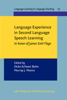 Language Experience in Second Language Speech Learning 9027219737 Book Cover