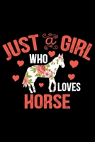 Just A Girl Who Loves HORSE: Cool HORSE Journal Notebook - Gifts Idea for HORSE Lovers Notebook for Men & Women. 1660922747 Book Cover