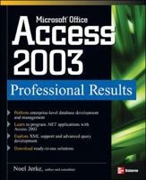 Microsoft Office Access 2003 Professional Results 0072229659 Book Cover