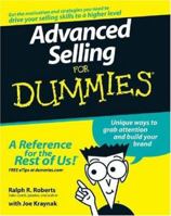 Advanced Selling for Dummies 0470174676 Book Cover