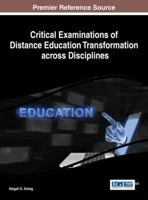 Critical Examinations of Distance Education Transformation Across Disciplines 1466665556 Book Cover