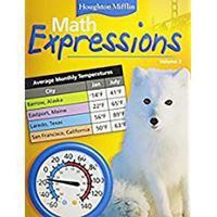 Math Expressions: Student Edition (Consumable), Volume 2 Level 4 2006 0618509895 Book Cover