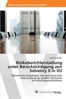Risikoberichterstattung unter Berücksichtigung von Solvency II in VU 3330519746 Book Cover