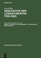 Das Spate 18. Jahrhundert - Das Zeitalter Der Romantik 3110059142 Book Cover