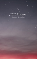 2020 Planner January - December: A Monthly and Weekly Planner Starting from January 1st to December 31st 2020, Covers Calendars for 2019, 2020, 2021, ... Weekly Spreads (Fairytale Sunset Image Cover) 1670476014 Book Cover