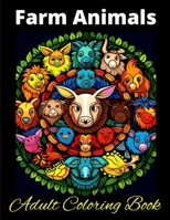 Farm Animals Coloring Book with Mandala designs: For Relaxation, Motivation, Stress Relief and to Inspire Your Coloring Skills! B0CSNWXCGR Book Cover