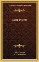 Later Poems 1727490703 Book Cover